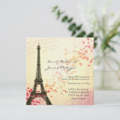 パリテーマド結婚式招待状 招待状 (スタンド正面)