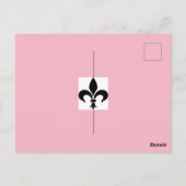 パリテーマピンクフランスのパティスリー葉書 ポストカード (裏面)