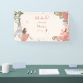 パリテーマフランスの誕生日パーティー 横断幕 (トレードショー)