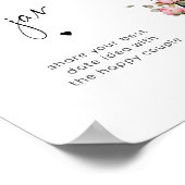 パリテーマブラックピンクエッフェルタワーデイトjar ポスター (角)