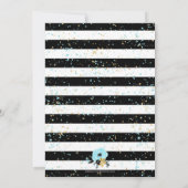 パリテーマベビーシャワー招待状ブルー 招待状 (裏面)