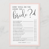 パリテーマ両面ブライダルシャワーゲーム 招待状 (正面)