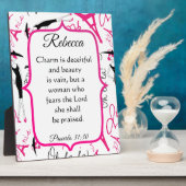 パリテーマ箴言31女 フォトプラーク (側面)