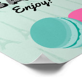 パリテーマ誕生日キャンディバーポスターサイン ポスター (角)