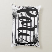 パリテーマ，黒ストライプの色，サングラス，愛 アクセントクッション (裏面(縦))