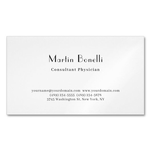 パリトレンディーミニマリスト相談医 マグネット名刺 (正面)