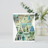 パリトレンディー三角形フォトコラージュ – はがき (スタンド正面)