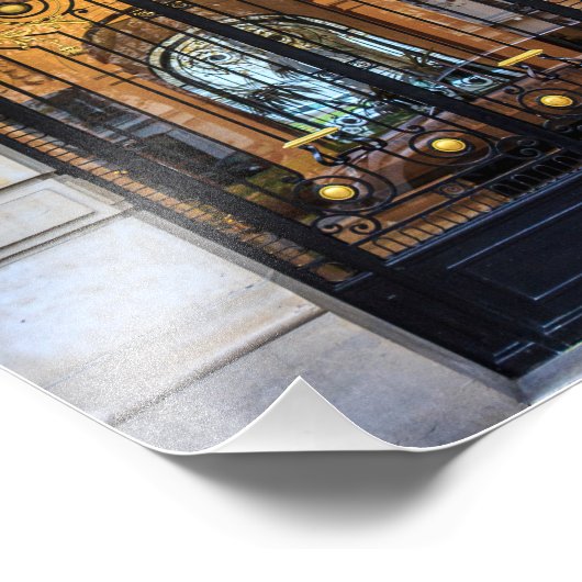 パリドアブラックと金ゴールドアイアンとガラス – フォトプリント (角)