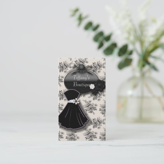 パリドレスメーカーテーラードレスファッションブティック 名刺 (スタンド正面)