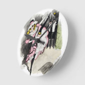 パリナイトライフno.1 ラウンド壁時計 (傾斜)