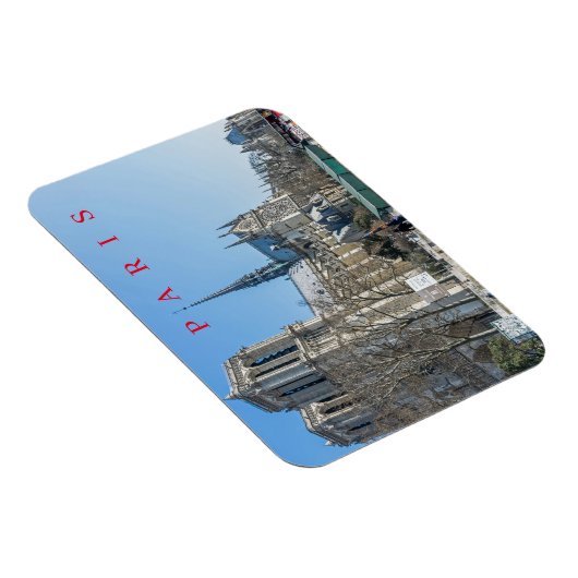 パリノートルダムカテドラルビュー冷蔵庫用マグネット マグネット (右側)