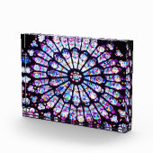 パリノートルダムステンドグラスザバラウィンドウ フォトブロック (右)