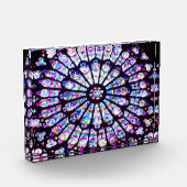 パリノートルダムステンドグラスザバラウィンドウ フォトブロック (左)