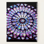 パリノートルダムステンドグラスザバラウィンドウ プランナー手帳 (裏面)