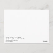 パリノートルダムドパリの我々の女性 ポストカード (裏面)