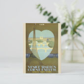 パリハートヴィンテージ旅行はがき ポストカード (スタンド正面)