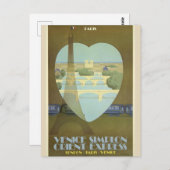 パリハートヴィンテージ旅行はがき ポストカード (正面/裏面)