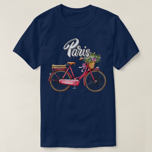 パリバイク Tシャツ (デザイン正面)