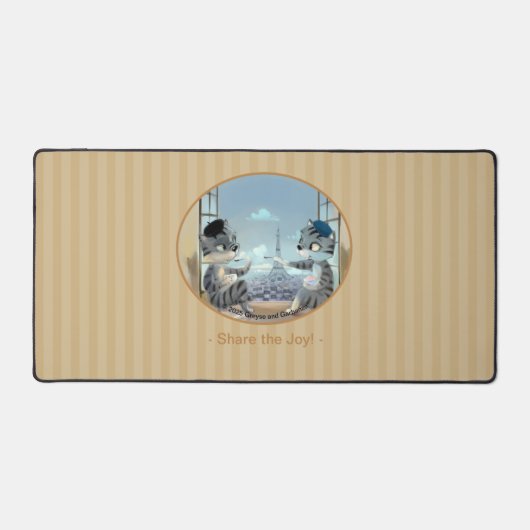 パリバイデイデスクマット – Joy デスクマット (正面)