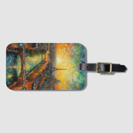 パリバイナイトバンゴッホスタイル ラゲッジタグ