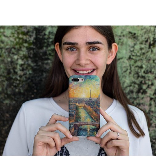 パリバイナイトバンゴッホスタイル Case-Mate iPhoneケース