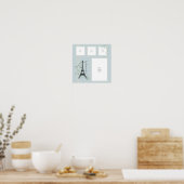 パリバケーションスクラップブックページ ポスター (キッチン)