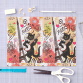 パリバレンタインデーティッシュペーパー 薄葉紙 (クラフト)