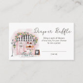 パリパティスレフランスのーシャワーおむつラッフルカード エンクロージャーカード (正面)