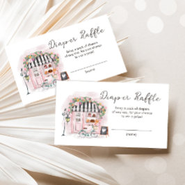 パリパティスレフランスのーシャワーおむつラッフルカード エンクロージャーカード