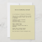 パリパフュージュアドエレガンス 招待状 (裏面)