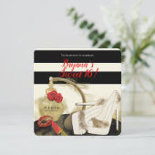 パリパフューム香水ローズヒール＆口紅パーティー 招待状 (スタンド正面)