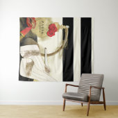 パリパフューム香水ローズヒール＆口紅 タペストリー (インサイチュ(横))