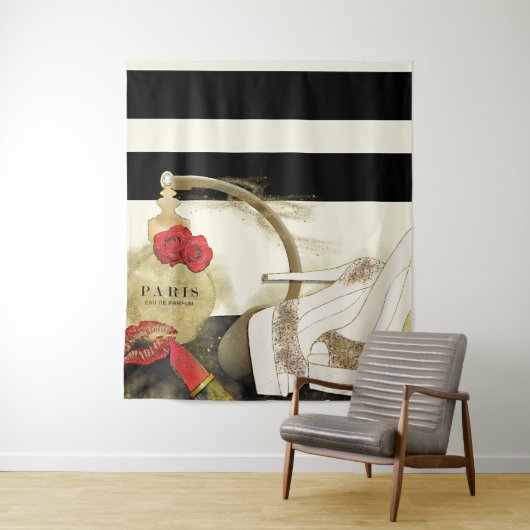 パリパルフムパフュームバラヒール&リップスティック タペストリー (インサイチュ)