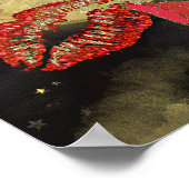 パリパルフムパフュームバラヒール&リップスティック ポスター (角)