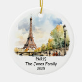 パリパーソナライズされたオーナメント（フランス） セラミックオーナメント (正面)