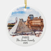 パリパーソナライズされたオーナメント、フランス、ルーブル セラミックオーナメント (正面)