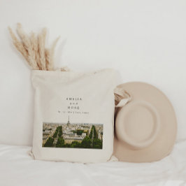 パリパーソナライズされたス結婚ウォーターカラートートバッグ トートバッグ