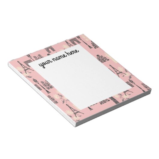 パリパーソナライズされたメモ帳 ノートパッド (アングル)