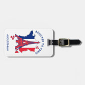 パリパーソナライズされた中毒である ラゲッジタグ (正面横)