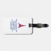 パリパーソナライズされた中毒である ラゲッジタグ (裏面横)