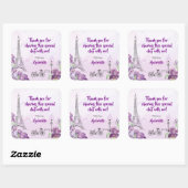 パリパープルアイリスフランスのスクエアステッカー スクエアシール (シート)