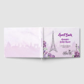 パリパープルアイリスフランスのスペシャルイベント ゲストブック (全面)