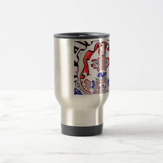 パリビューティフル文字引用文デザイン トラベルマグ (中央)