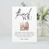 パリピフランスのンクカフェガーリーベビーシャワー サンキューカード (スタンド正面)