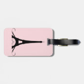 パリピンクのエッフェル塔 ラゲッジタグ (裏面横)