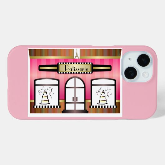パリピンクパティセフランスのリー Case-Mate iPhoneケース (裏面 (横))