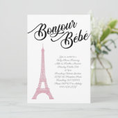 パリピンフランスのクベビーシャワーガールパリジエンヌ 招待状 (スタンド正面)