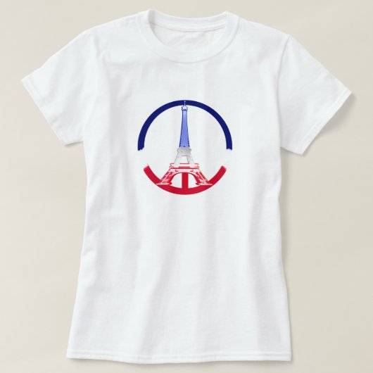 パリピースエッフェルタワー Tシャツ (デザイン正面)