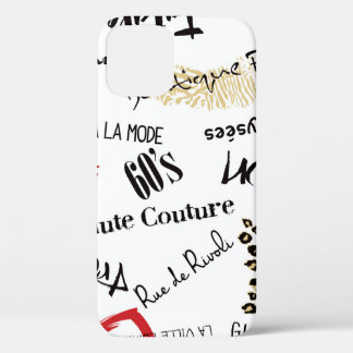 パリファッションとグラマーのシームレスなパターン iPhone 12ケース