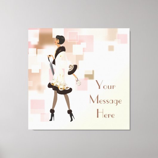 パリファッションモデルキャンバスプリント キャンバスプリント (正面)